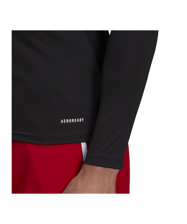 adidas Team Base Top langarm Schwarz - schwarz