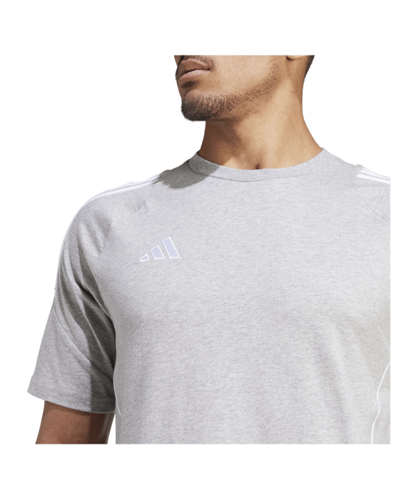 adidas Tiro 24 T-Shirt Grau Weiss - grau
