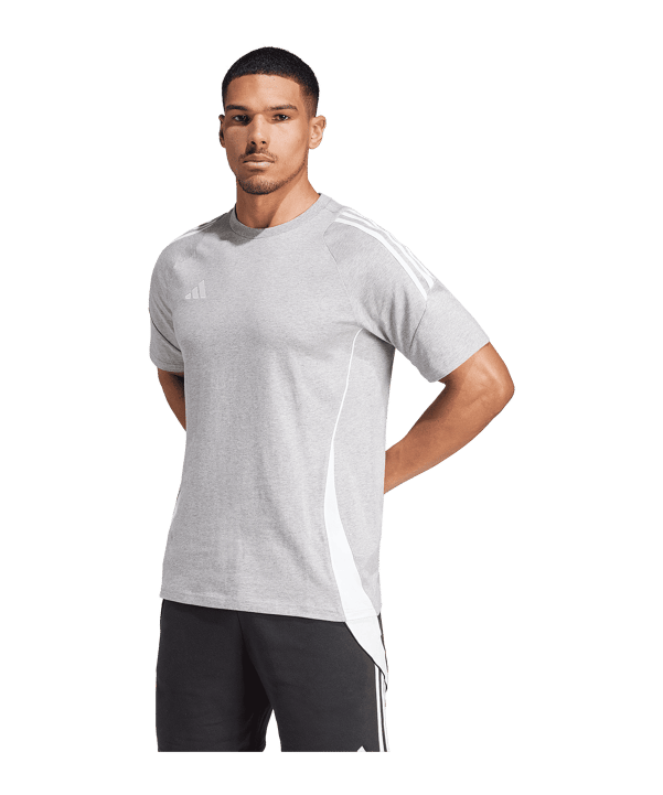 adidas Tiro 24 T-Shirt Grau Weiss 