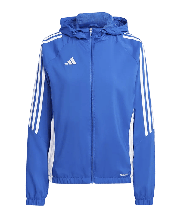 adidas Tiro 24 Windbreaker Damen Blau Weiss