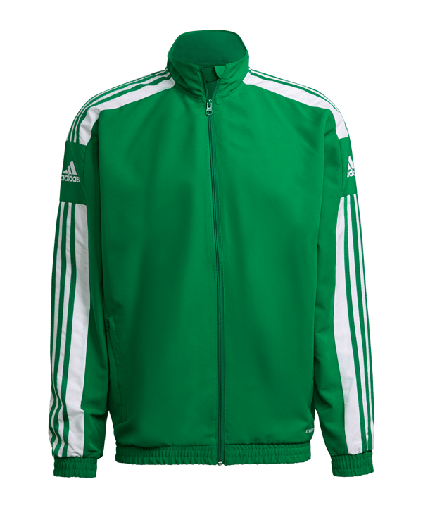 adidas Squadra 21 Präsentationsjacke Grün Weiss