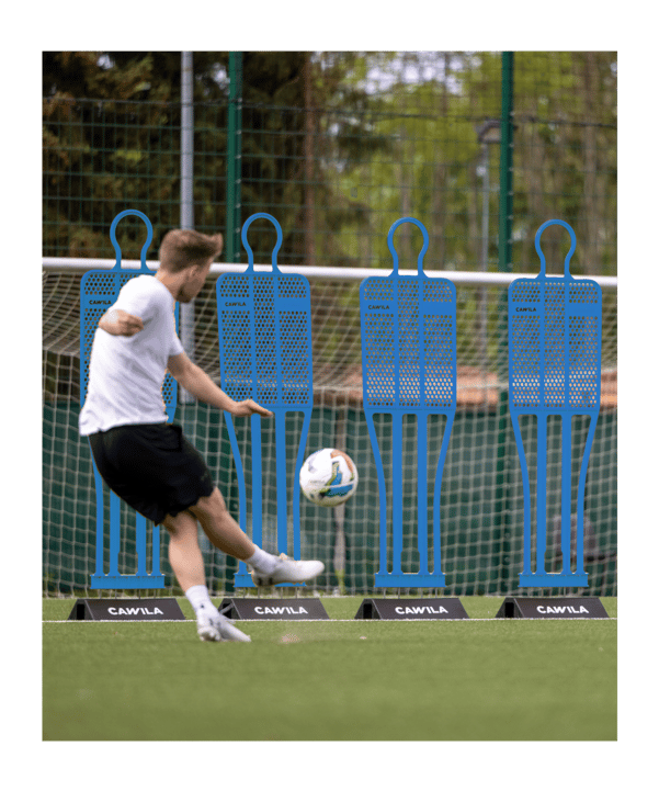 Cawila Trainingsdummy LIGA 180cm Blau | | Freistoßdummy aus sehr robustem Kunststoff - blau