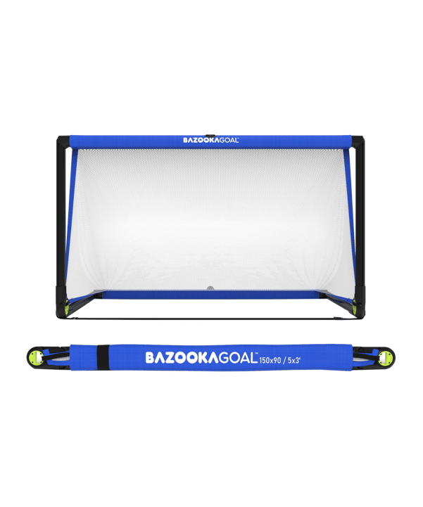 Bazookagoal Teleskoptor | 150x90 Blau Weiss - blau