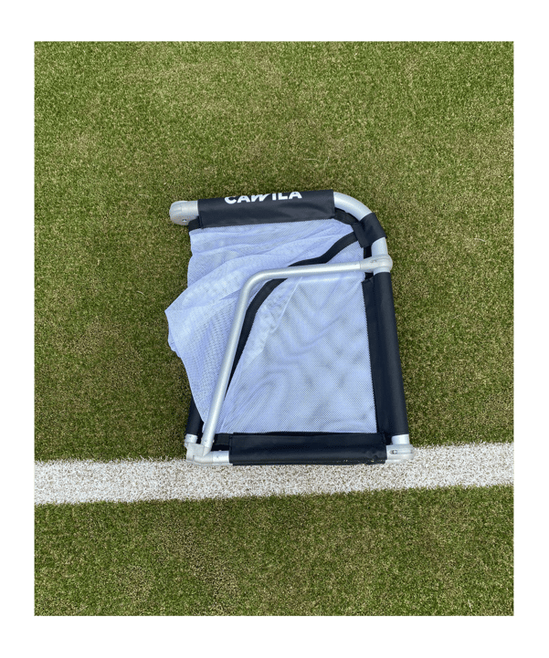 Cawila LIGA Fußball Minitor | Alu Klapptor | 145 x 95cm - silber