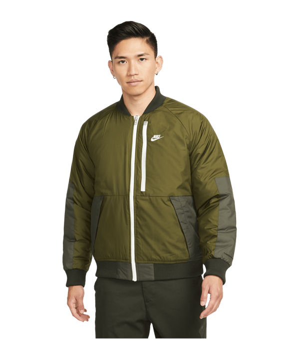 Nike Therma-FIT Legacy Bomber Jacke Grün F326 - gruen