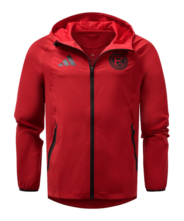 adidas Fortuna Düsseldorf Präsentationsjacke 2026/2027 Rot - rot