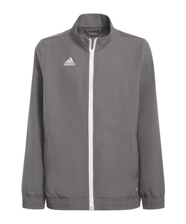 adidas Entrada 22 Präsentationsjacke Kids Grau