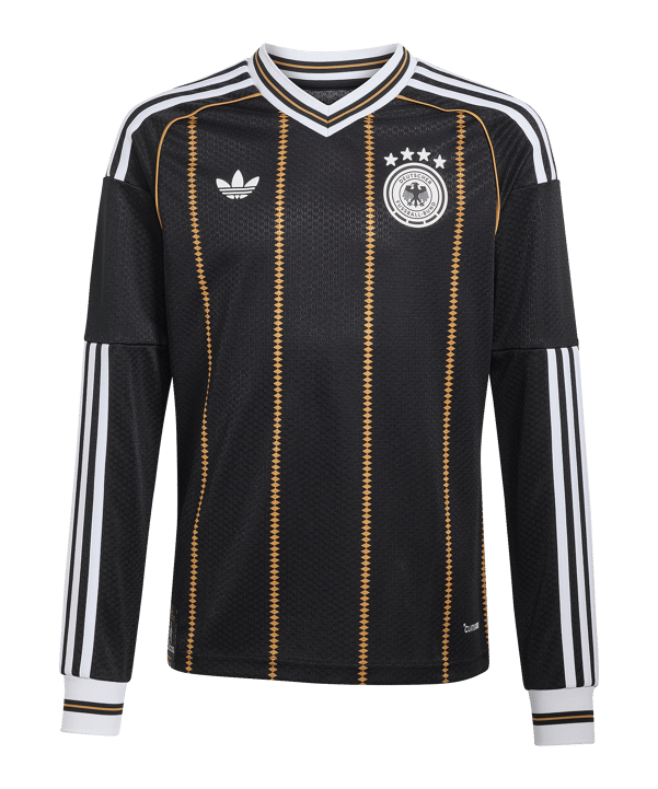 adidas Deutschland Trikot Langarm 3rd 2026 Kids Schwarz - schwarz