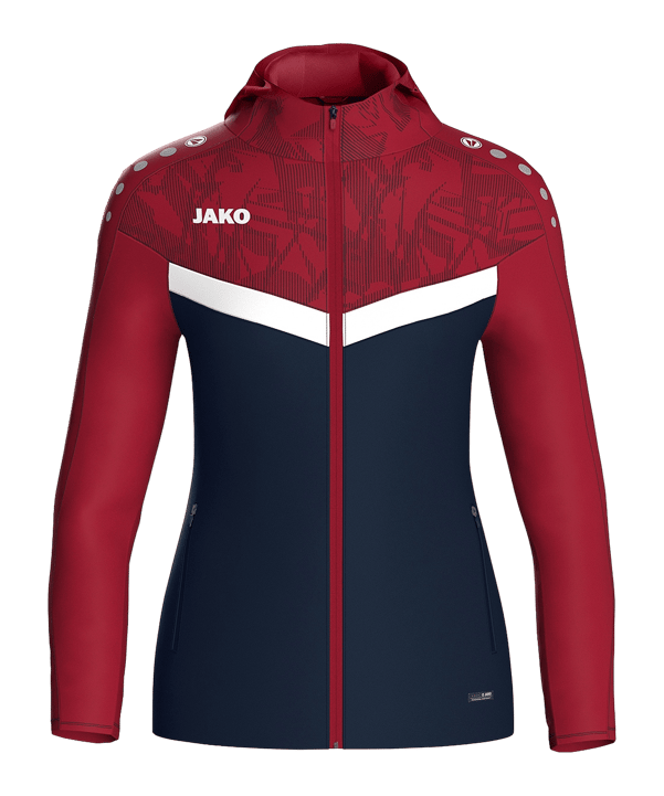 JAKO Icon Kapuzenjacke Damen Blau Rot F901