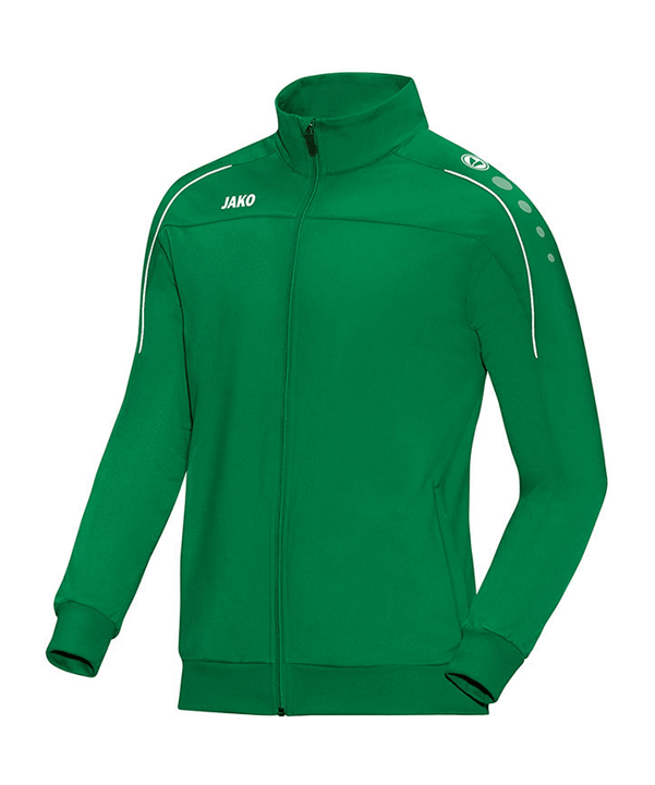 JAKO Classico Polyesterjacke Grün Weiss F06