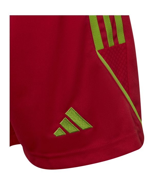 adidas Tiro 23 Short Kids Rot Grün - rot