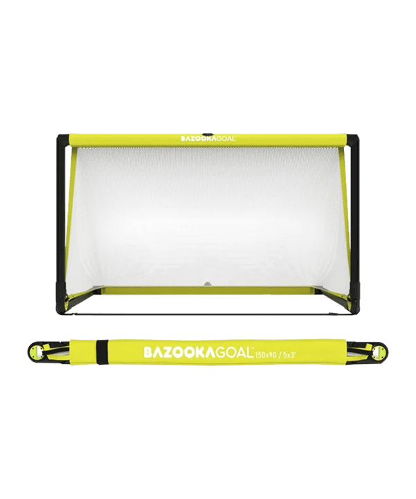 BAZOOKAGOAL CLASSIC PVC | 150x90cm | Gelb Weiss | - gelb