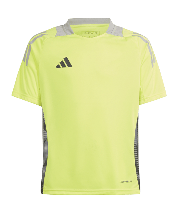 adidas Tiro 24 Competition Training Trikot Kids Gelb Grau - gelb