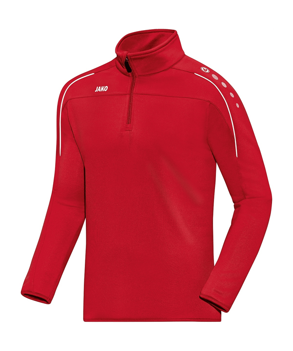 JAKO Classico Ziptop Rot Weiss F01