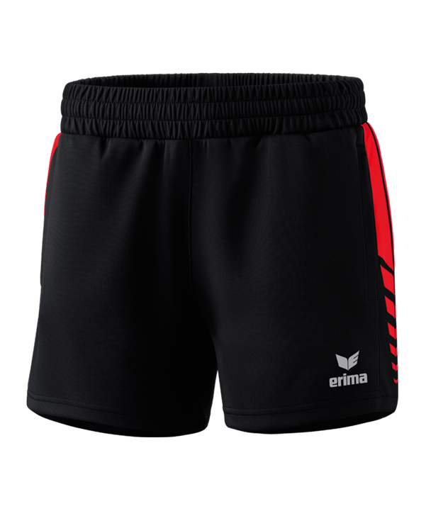 Erima Six Wings Worker Short Damen Schwarz Rot