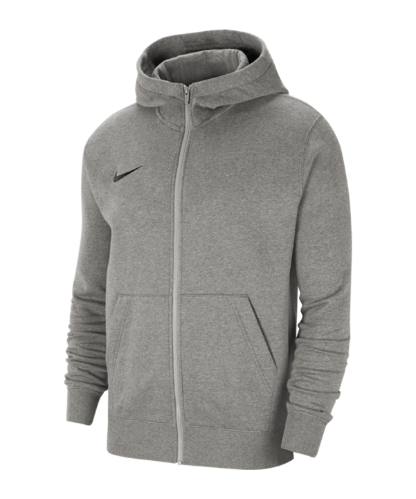 Nike Park 20 Fleece Kapuzenjacke | Grau Schwarz F063 - grau