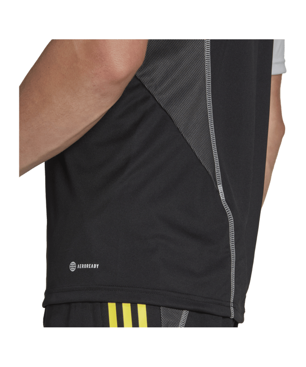 adidas Tiro 23 Competition Trikot Schwarz Grau - schwarz