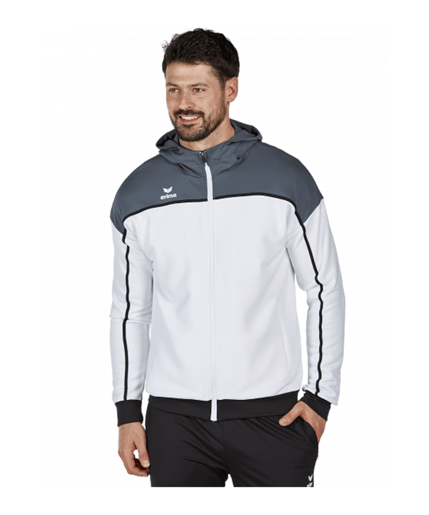 Erima Change by Kapuzenjacke Weiss Grau | - weiss