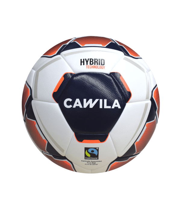 Cawila Light-Fußball MISSION HYBRID X-LITE |   Fairtrade 290g | Gr.4 - weiss