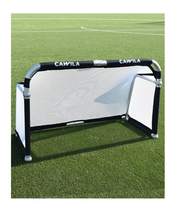 Cawila LIGA Fußball Minitor | Alu Klapptor | 145 x 95cm - silber