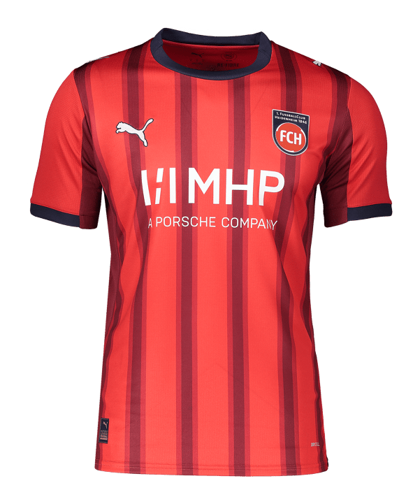 PUMA 1. FC Heidenheim Trikot Home 2025/2026 Kids Rot F01 - rot