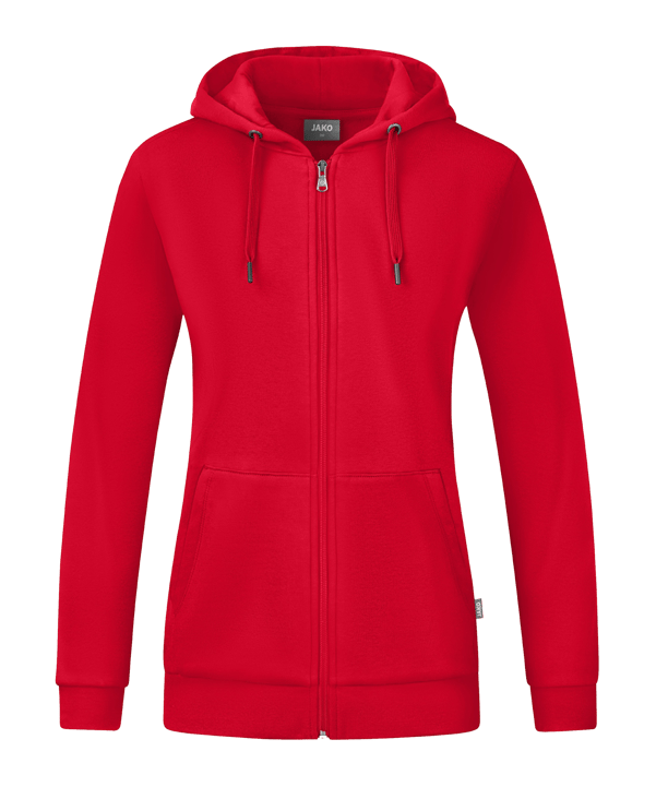 Jako Organic Kapuzenjacke Damen Rot F100