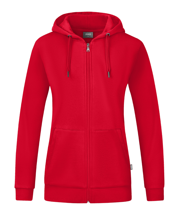 Jako Organic Kapuzenjacke Damen Rot F100 - rot