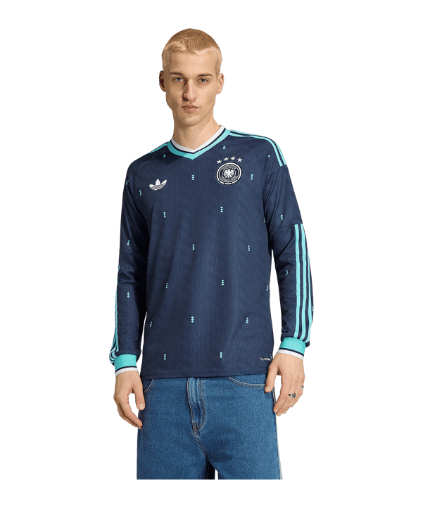adidas DFB Deutschland Trikot Langarm Away WM |  2026 Blau - blau