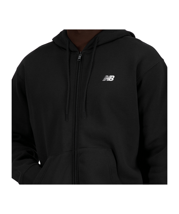 New Balance Sport Essentials Logo Fleece Jacke Schwarz FBK - schwarz