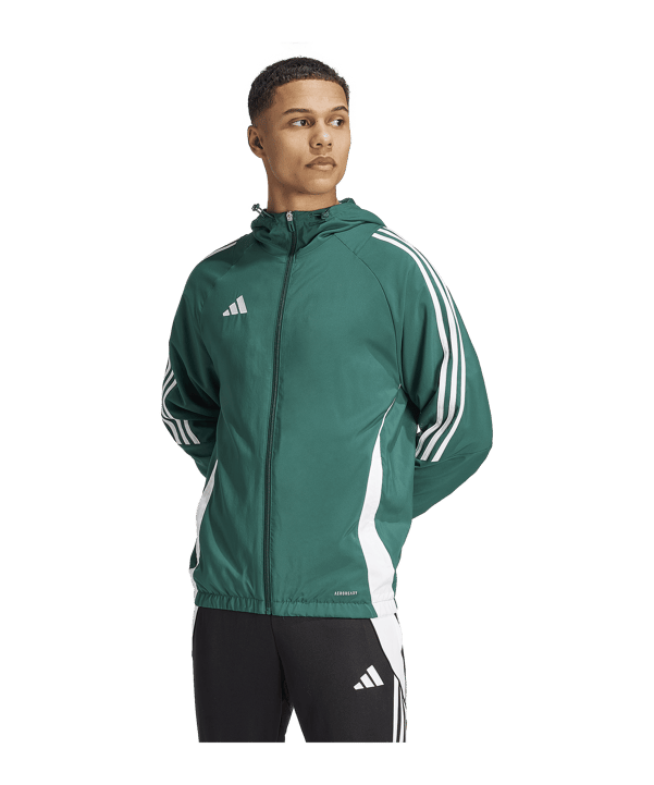 adidas Tiro 24 Windbreaker Grün Weiss - gruen