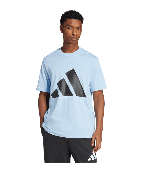 adidas Essentials Big Logo T-Shirt Blau - blau
