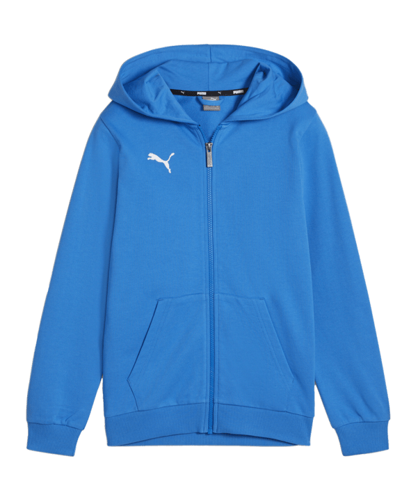 PUMA teamGOAL Casuals Kapuzenjacke Kids Blau F02 