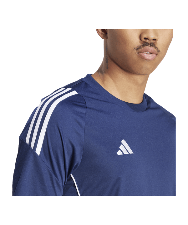 adidas Tiro 24 Trikot Dunkelblau Weiss - blau