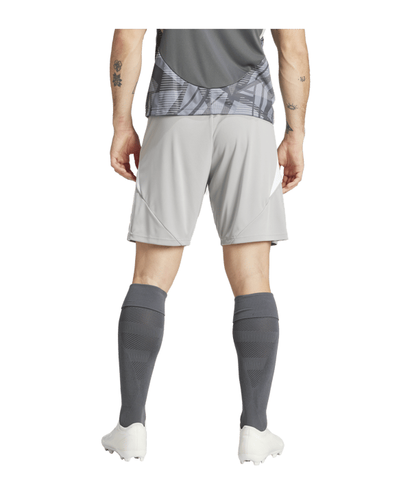 adidas Tiro 24 Short Grau Weiss - grau