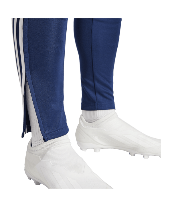 adidas Tiro 24 Slim Trainingshose Blau Weiss - blau