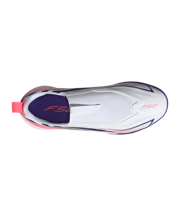 adidas F50 Hyperfast League Laceless TF Kinder Weiß - weiss
