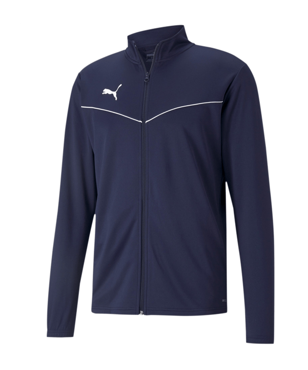 PUMA teamRISE Poly Trainingsjacke Blau Weiss F06