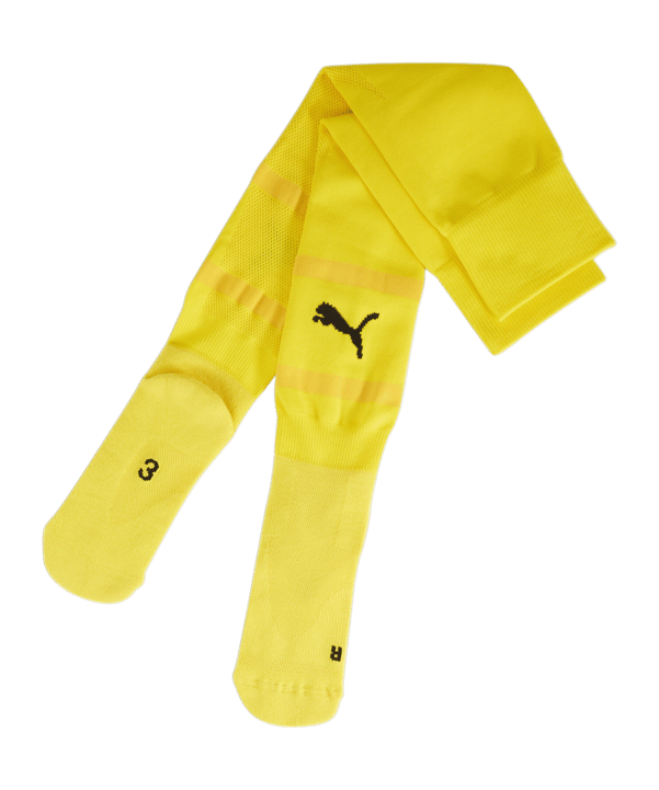 PUMA teamFINAL Strumpfstutzen Gelb Schwarz F07