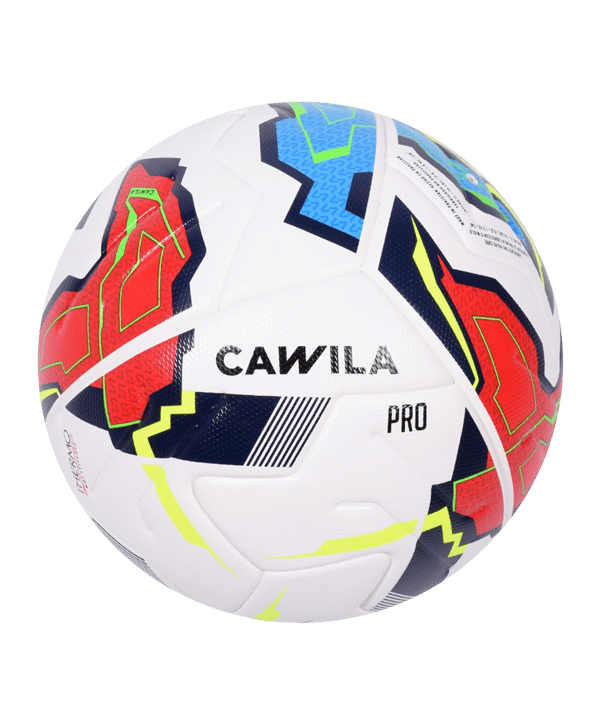 Cawila LIGA INVERTER Fußball | Spielball Größe 5 | | Fairtrade Produktion - weiss