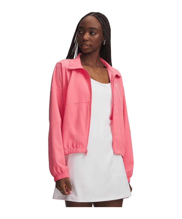 Under Armour Rival Woven Jacke Damen Rosa F600 