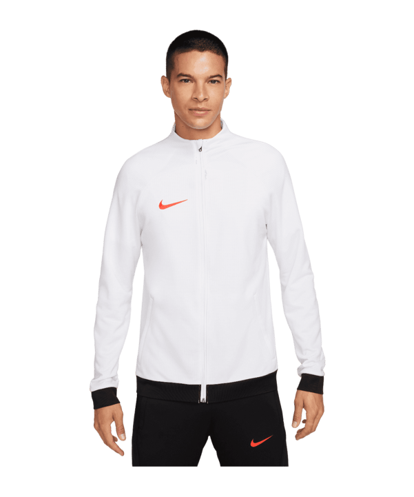 Nike Academy Trainingsjacke Weiss Schwarz Rot F100