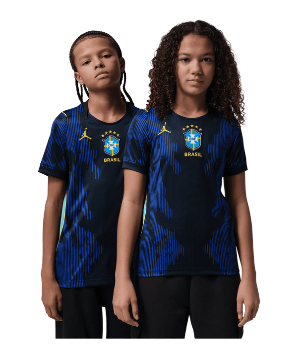 Nike CBF Brasilien Trikot Away WM 2026 Kids Blau F417 - blau