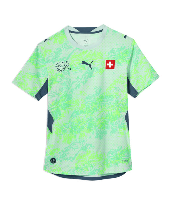PUMA SFV Schweiz Authentic Trikot Away WM 2026 Grün F02 - gruen