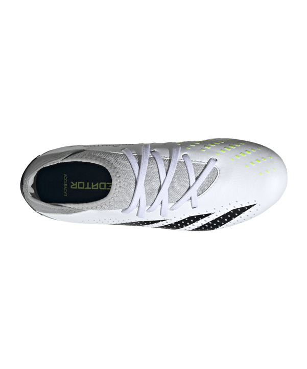 adidas Predator Accuracy.3 FG Crazyrush Kids Weiss Schwarz Gelb - weiss