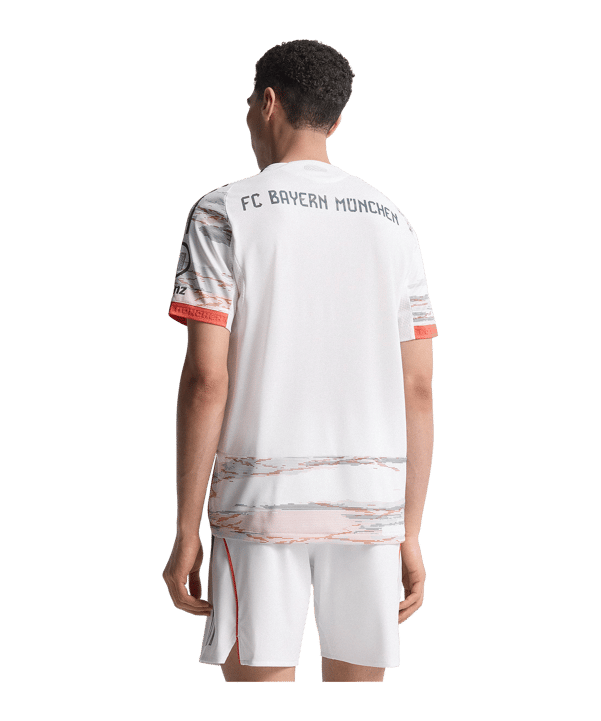 adidas FC Bayern München Authentic Trikot Away 2025/2026 Weiß - weiss