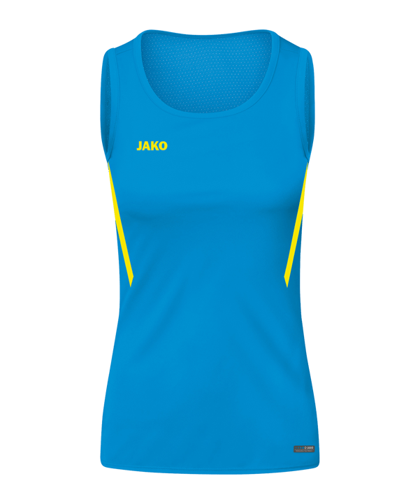 JAKO Challenge Tanktop Damen Blau Gelb F443