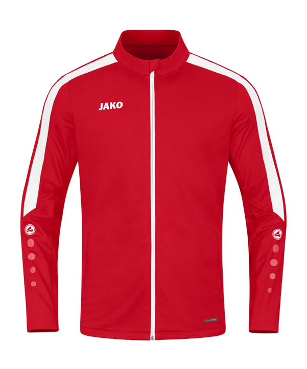 JAKO Power Polyesterjacke Kids Rot Weiss F100