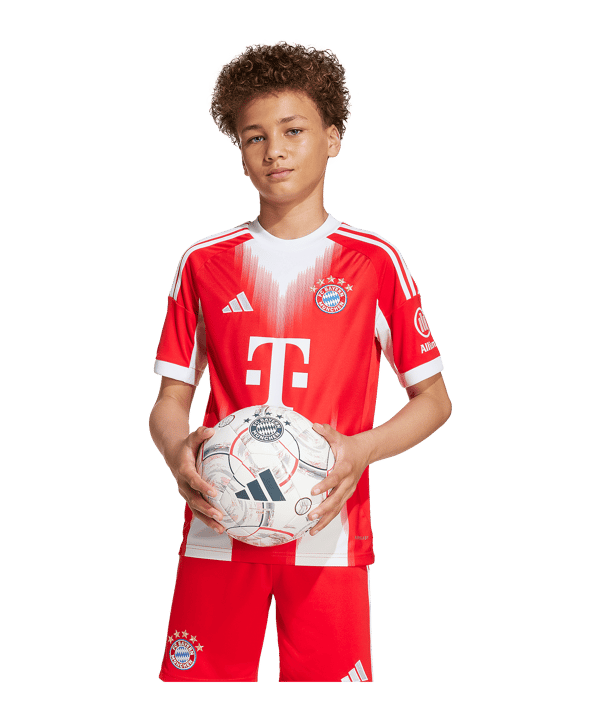 adidas FC Bayern München Trikot Home 2025/2026 Kids Rot - rot