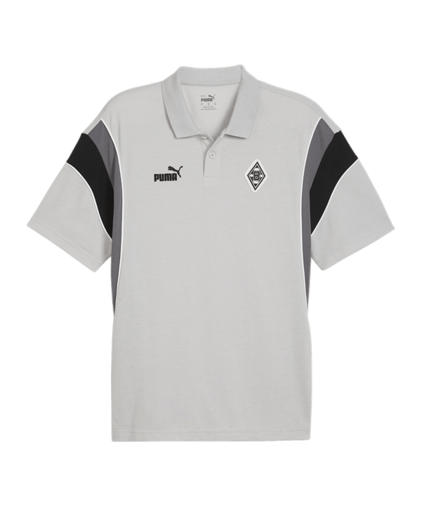 PUMA Borussia Mönchengladbach Archive Polo Shirt Grau F02 - grau