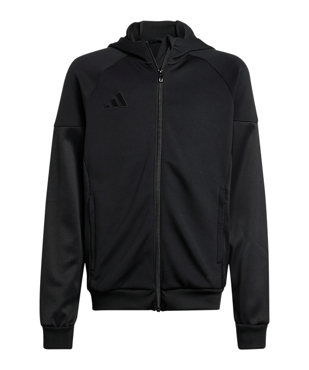 adidas Tiro 25 Travel Kapuzenjacke Kids Schwarz | - schwarz